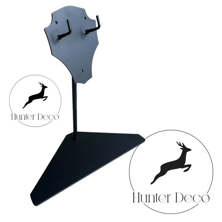 Piédestal trophée cerf réglable en acier