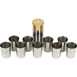 Pack 9 gobelets numéroté dans cartouche inox