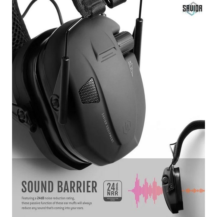 Savior Casque électronique noir