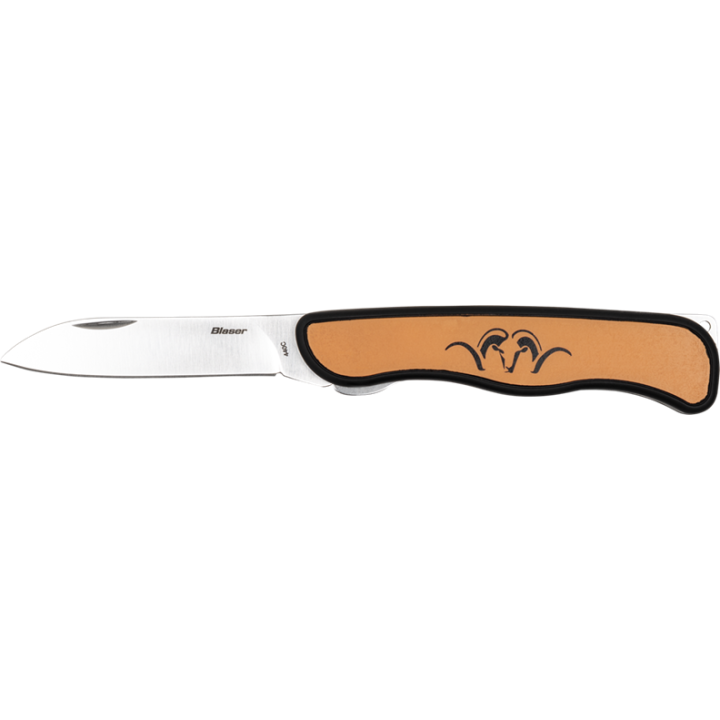 Couteau pliant chasse Blaser - orange - lame 7.5cm + étui cordura