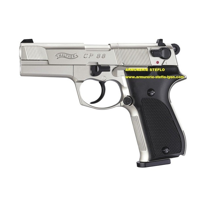 Walther CP88 - 4,5mm CO² - 3,5" nickelé - Umarex