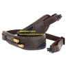 Blaser Bretelle loden/cuir marron