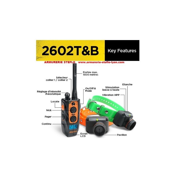 Dogtra 2602 T&B dressage + localisation