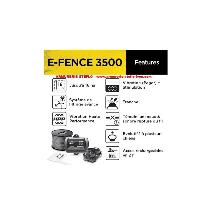 Cloture anti fugue Dogtra E-Fence 3500