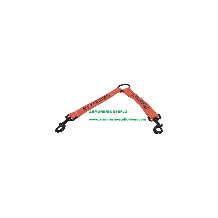 Coupleur nylon orange 20cm Pisteurs
