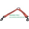 Coupleur nylon orange 20cm Pisteurs