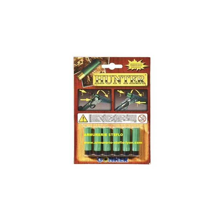 Blister de 6 cartouches à amorces